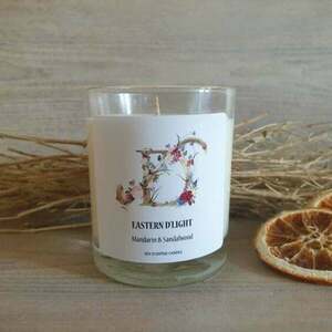 Mandarin & Sandalwood Soy Candle - αρωματικά κεριά, φυτικό κερί, soy wax, soy candles - 2