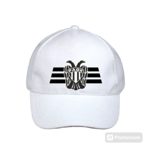Καπέλο λευκό με την αγαπημένη ομαδα - βαμβάκι, καπέλο, ποδόσφαιρο - 4