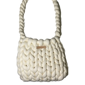 Marshmallow τσάντα χειροποίητη - ύφασμα, ώμου, all day, χειρός - 2